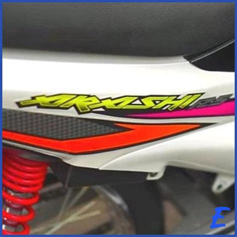 Jual LIS BODY STRIPING STIKER SUZUKI ARASHI 125 UNGU PUTIH CH