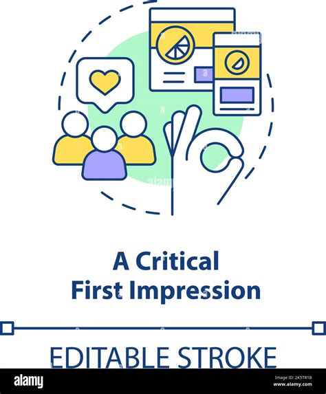 Critical First Impression Concept Icon Stock Vector Image And Art Alamy