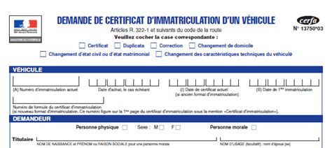 Certificat D Immatriculation Nouvellecartegrise Fr