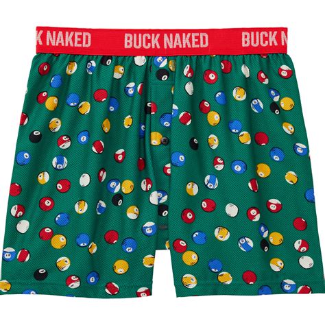 Men S Buck Naked Pattern Boxers Duluth Trading Company