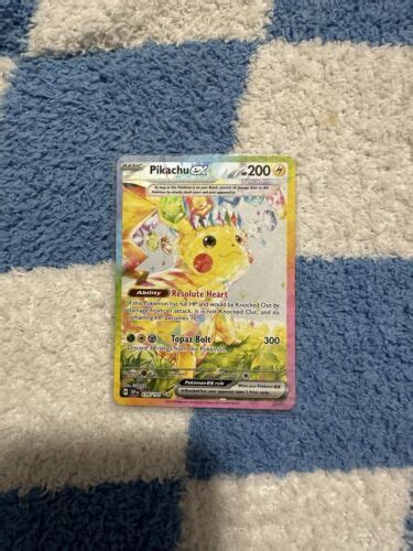 Pok Mon Surging Sparks Pikachu Ex Alt Rare Full Art Holo Chase