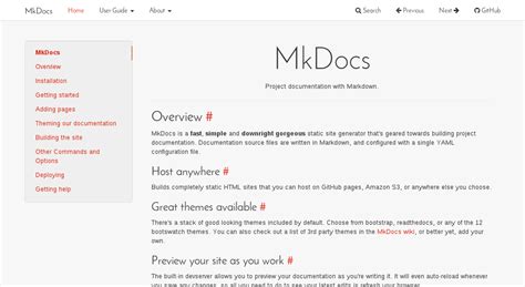 主题配置 Mkdocs 文档开发教程