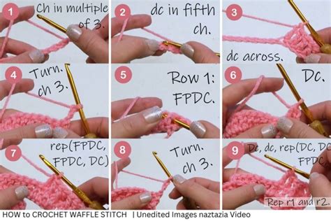 How To Crochet Waffle Stitch For Beginners Red Agape Blog