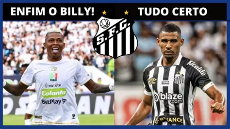 ENFIM BILLY ARCE É DO SANTOS JOAQUIM VIAJANDO PARA O MÉXICO SANTOS