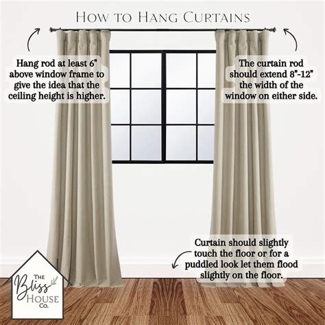 Bliss House Tips Tricks How To Hang Curtains Like A Designer