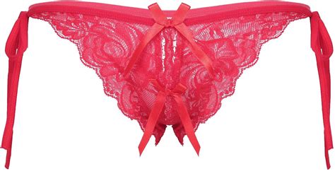 renvena Männer Herren Spitze Slips Ouvert Panty Sissy Dessous