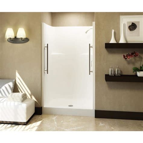 Aquatic Everyday 42 in. x 34 in. x 72 in. 1-Piece Shower Stall with ...