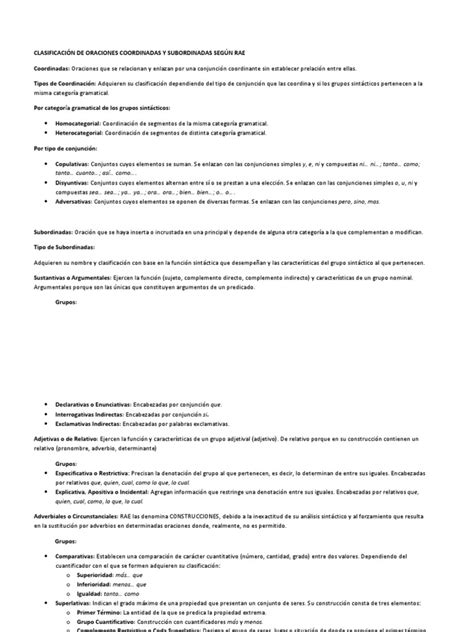 PDF Clasificación de Oraciones Rae 2010 DOKUMEN TIPS