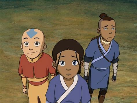 Aang Katara And Sokka Screenshot The Last Airbender Characters Avatar Airbender Aang