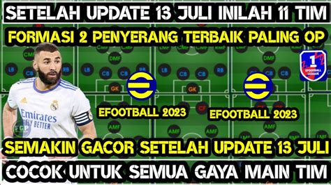 Inilah Formasi Penyerang Terbaik Paling Op Di Efootball