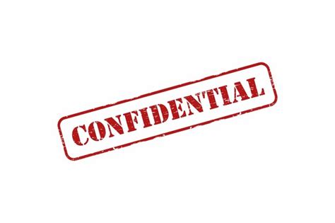 Premium Vector Red Rubber Stamp With The Word Confidential In Red