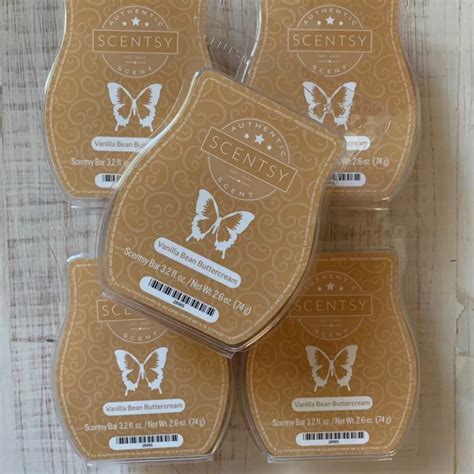 Scentsy Vanilla Bean Buttercream 5 Bars Scentsy Bars 5 Bar Wax Warmer