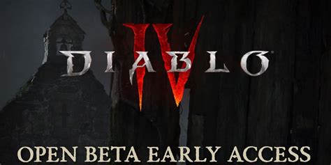 Diablo 4 Reveals Open Beta Dates