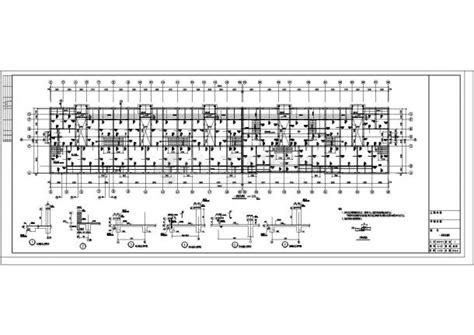 某地六层砖混结构住宅结构施工cad图土木在线