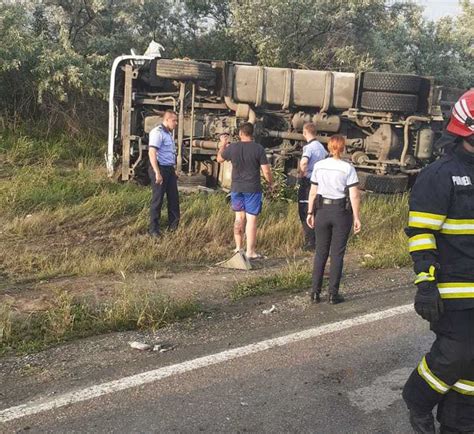 Accident în apropierea localității Crucea Constanța Două persoane au