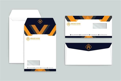 Orange Shape Envelope Design 26532525 Vector Art At Vecteezy