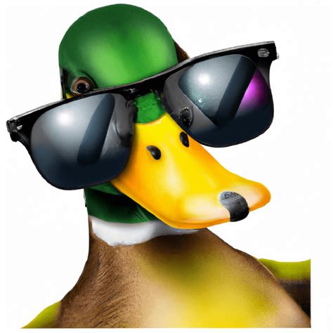 Duck in sunglasses taking a selfie : r/aiArt