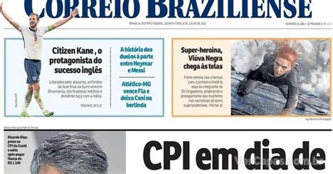 Capa Correio Braziliense Edi O Quinta De Julho De