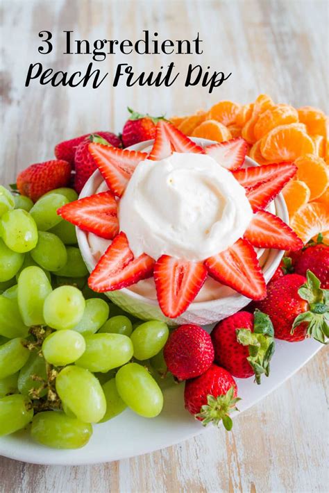 Peach Yogurt Fruit Dip Recipe From 30daysblog