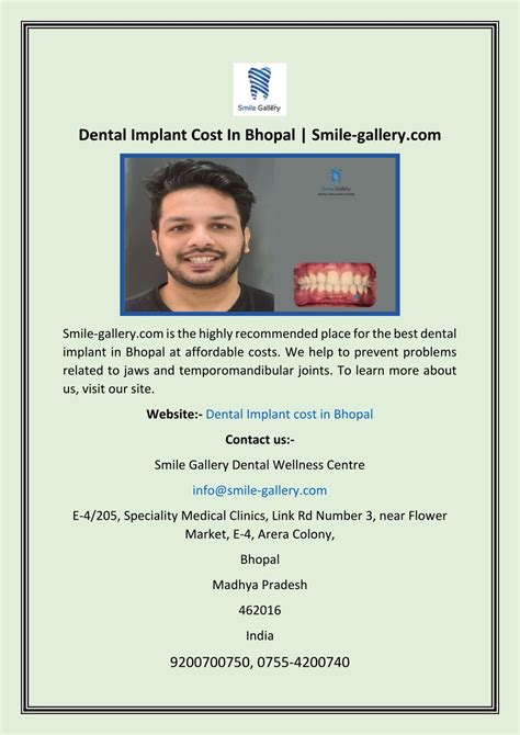 Ppt Dental Implant Cost In Bhopal Smile Gallery Powerpoint