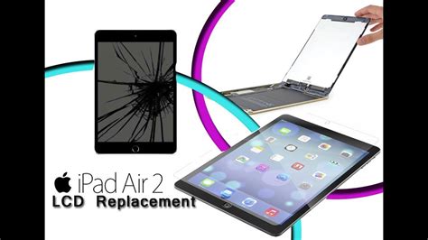 Apple Ipad Air Display Lcd Digitizer Full Set Replacement Tutorial