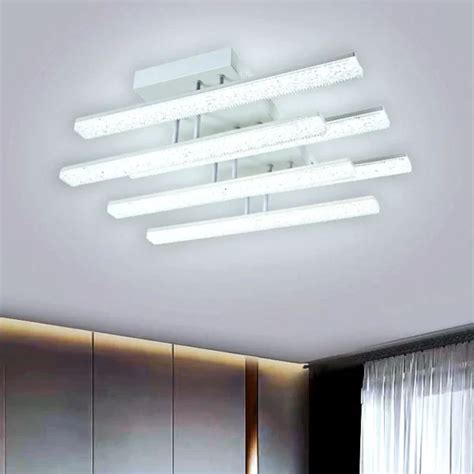 Lustră LED design contemporan cu 6 surse de iluminare DM9050 6 Alb