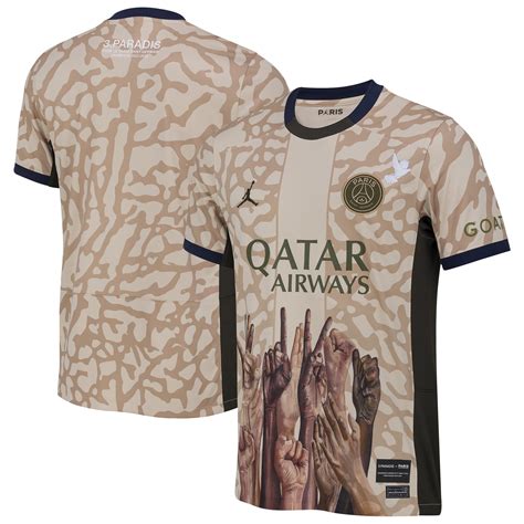 Psg Jordan Fourth X 3paradis Jersey With Sublimation Print Limited