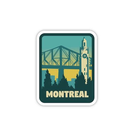 Montreal Quebec Canada Sticker City And Travel Stickers Etsy