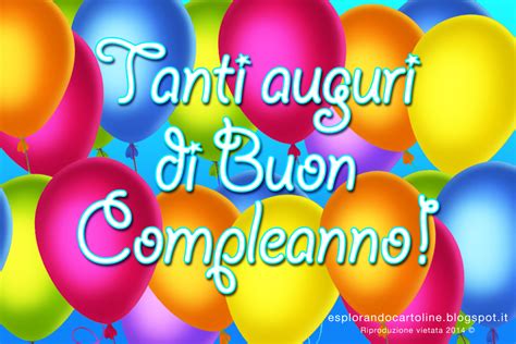 Tanti Auguri Di Buon Compleanno Con Mille E Più Palloncini Colorati