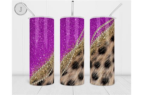 Oz Cheetah Leopard Tumbler Purple Wrap Graphic By Join Design