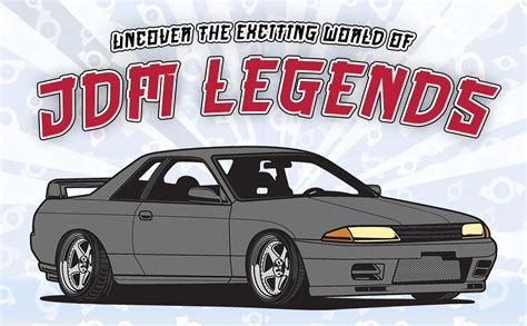 Jdm Legends Coloring Book Car Coloring Book Featuring The Most Recognizable Jdm Cars In The