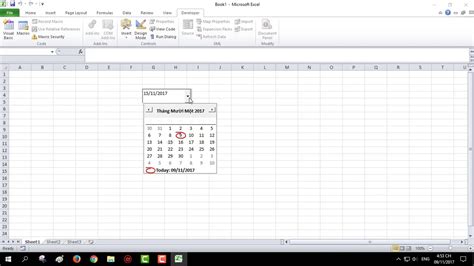 Date Time Picker Trong Excel Youtube