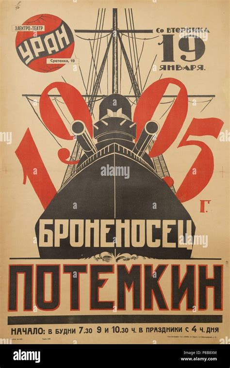 Movie Poster The Battleship Potemkin By Sergei Eisenstein Museum