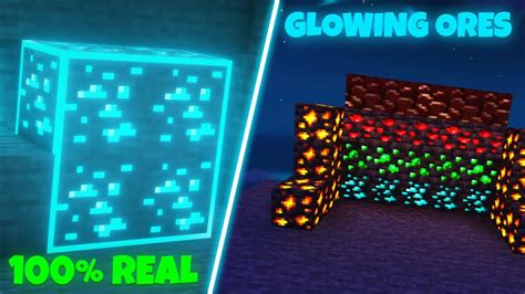 Glowing Ore Texture Pack For Minecraft 120 🔥 L Best Shader For