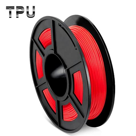 Sunlu Filamento TPU Para Impresoras 3D 0 5 Kg 1 75Mm ROJO