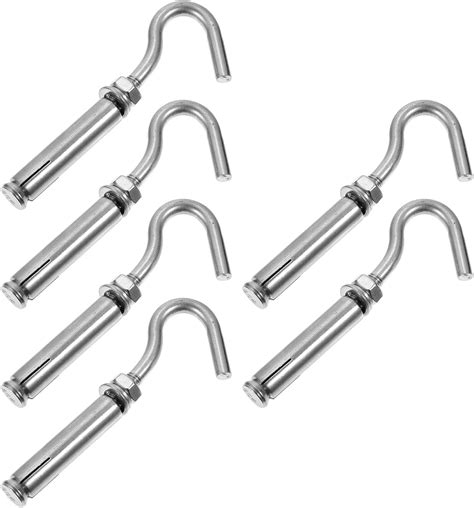 Expansion Anchor Hook Bolt，expansion Hook， Metal S Hooks 6pcs Stainless Steel Expansion Hook