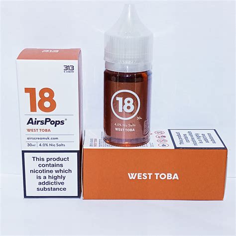 Airspops Nic Salts West Tobacco 40 Mg Royal Smokers