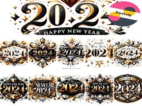 Second Life Marketplace New Years 2024 Png Textures 1024x1024 Boxed