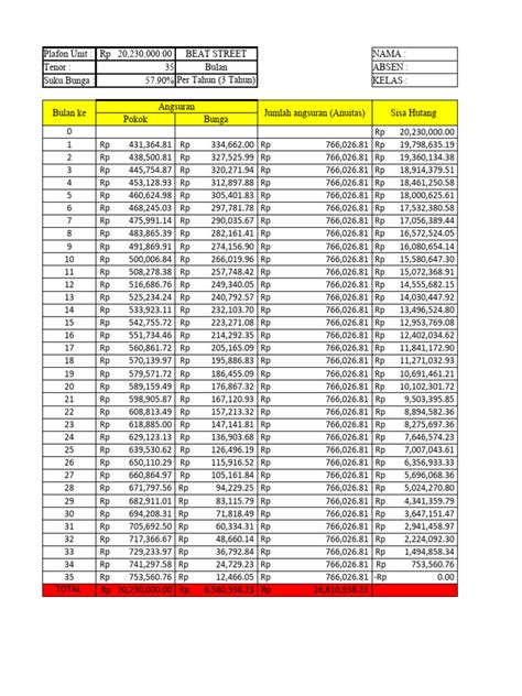 Anuitas Brosur Hanif Juan 35 Xi Tek 1 Pdf