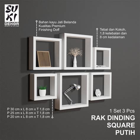 Jual Rak Dinding Kotak Rak Dinding Segi Empat Rak Dinding Minimalis