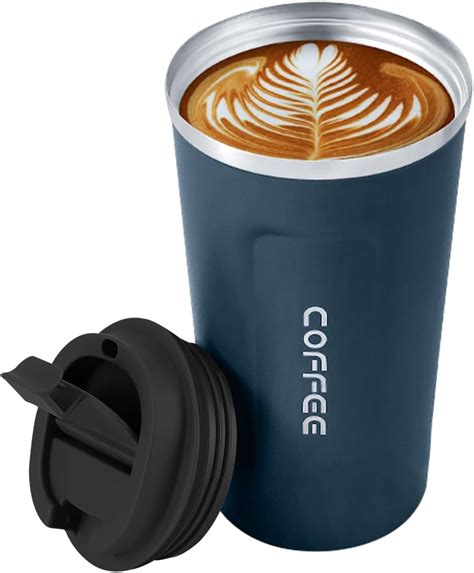 MXCOCO Taza Termo de Café de 18 oz 510 ml de Acero Inoxidable 304 con