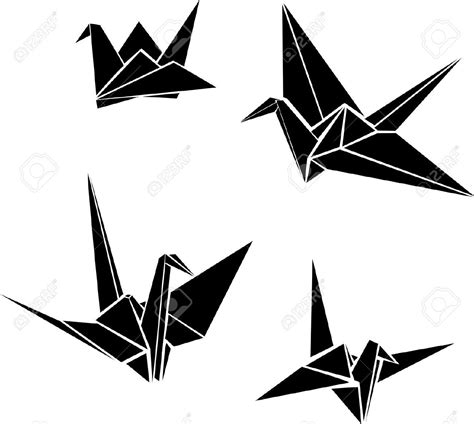 2 910 Origami Crane Cliparts Stock Vector And Royalty Free Origami