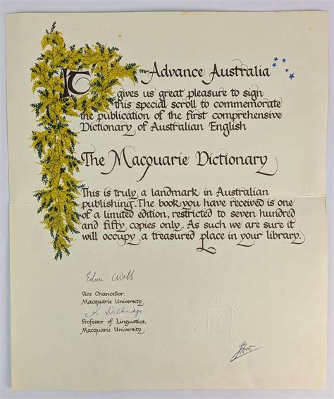 The Macquarie Dictionary The Book Merchant Jenkins