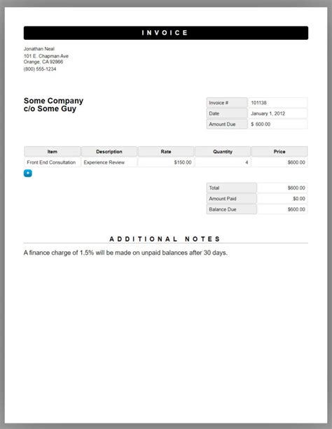 15 Best HTML Invoice Templates Free Paid Immense Art