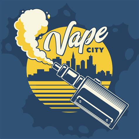 Vape City Vector Emblem 9651647 Vector Art at Vecteezy