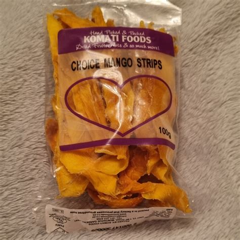 Komati Foods Choice Mango Strips Reviews Abillion