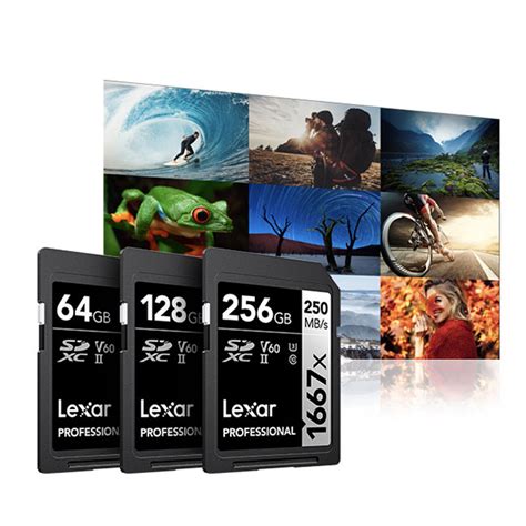 Lexar 128GB Professional 1667x SDXC UHS II Silver Series Memory Card