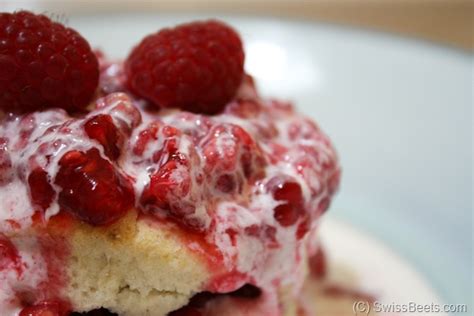 Swissbeets Midnight Snack Leftover Biscuits With Raspberries And Cream