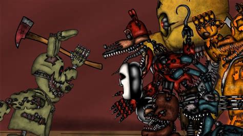 Dc2 FNAF Springtrap Vs Nightmare Animatronics Five Nights At Freddy