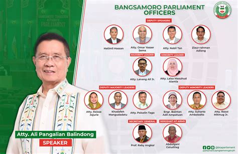 What Are The Functions Of The Bangsamoro Parliament Officers